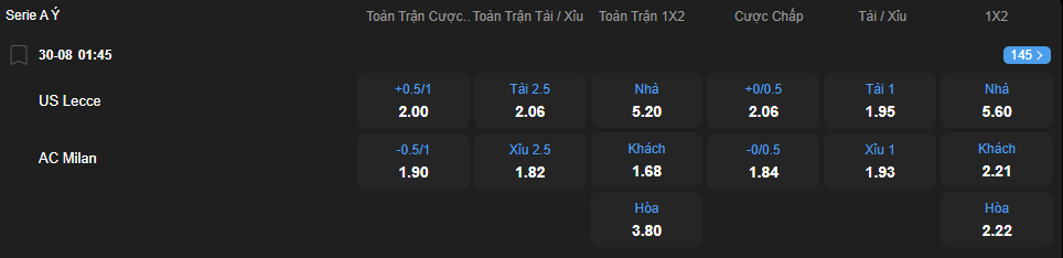 Tỷ lệ kèo Lecce vs AC Milan nhan-dinh-soi-keo-lecce-vs-ac-milan-luc-01h45-ngay-30-8-2025-2