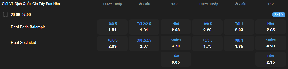Tỷ lệ kèo Real Betis vs Real Sociedad nhan-dinh-soi-keo-real-betis-vs-real-sociedad-luc-02h00-ngay-20-9-2025-2